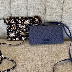 Vera Bradley Crossbody Bags - blissful ditsy & moonlight navy